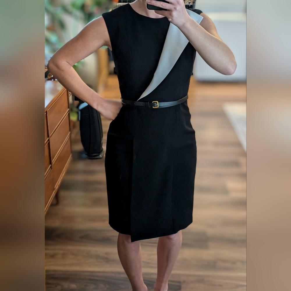 Calvin Klein | Sleeveless Belted Midi Dress